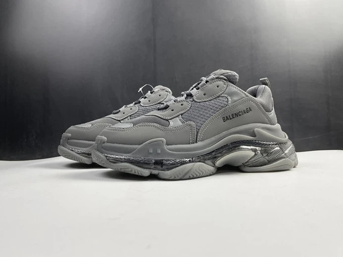 BLCG Triple S Clear Sole Dark Grey 541624 W2GA1 1801 Popular 3402