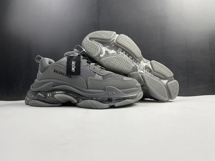 BLCG Triple S Clear Sole Dark Grey 541624 W2GA1 1801 Popular 3402