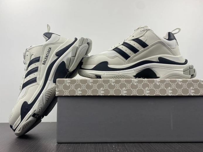BLCG x adidas Triple S White Black 710021 W2ZB1 9112 AllSeason 3375