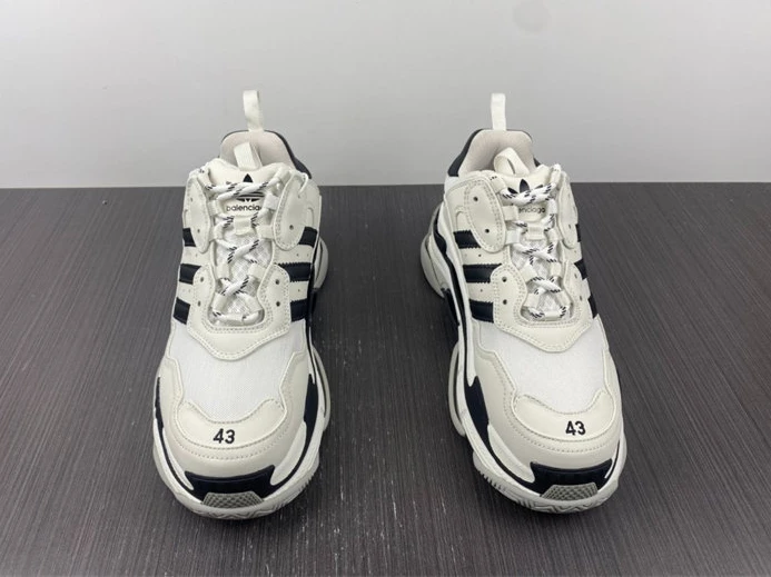 BLCG x adidas Triple S White Black 710021 W2ZB1 9112 AllSeason 3375