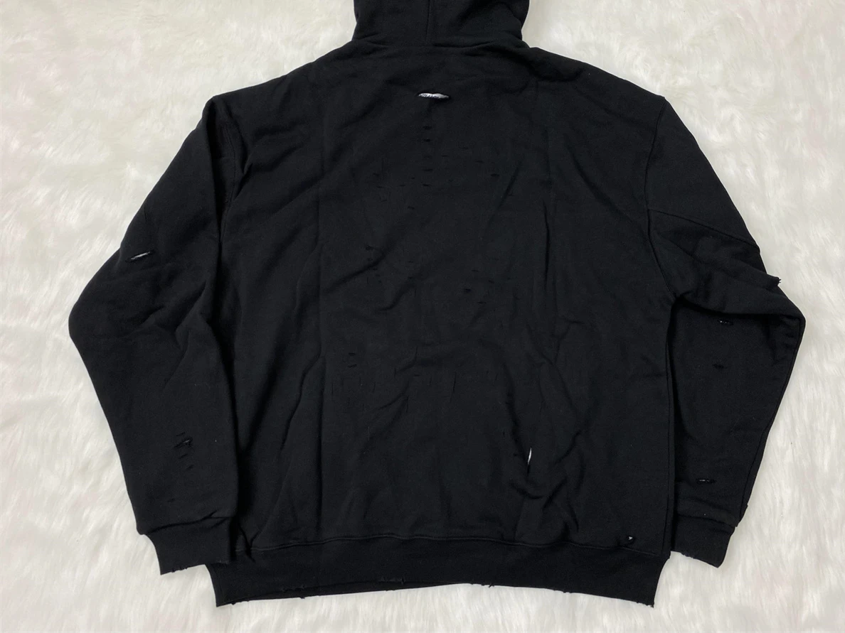 Balenciaga Broken Black Hoodie EasyMatch 18