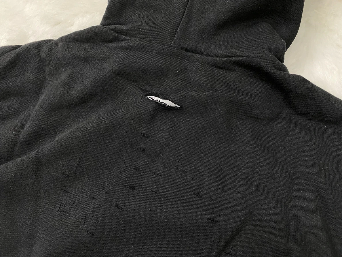 Balenciaga Broken Black Hoodie EasyMatch 18