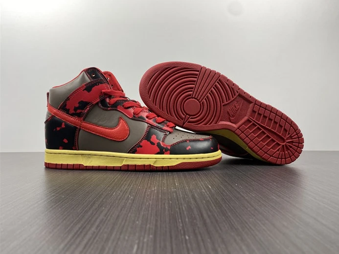 BestValue 2724 Nike Dunk High 1985 Red Acid Wash DD9404- 1995