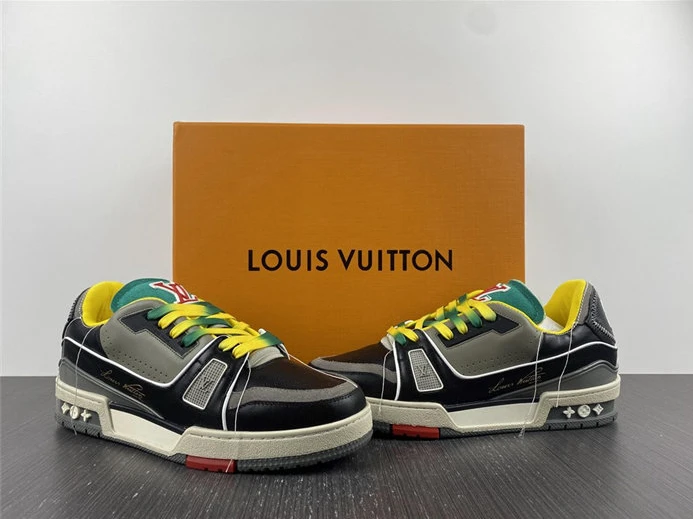 BestValue 3063 Louis Vuitton Trainer Green SS21 1A8QA 1521