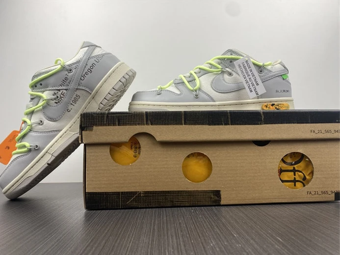 BestValue 9441 Nike Dunk Low Off-White Lot 43 DM1602- 2329