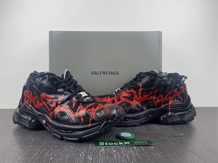 BestValue 950 Balenciaga Runner Black Red 3340