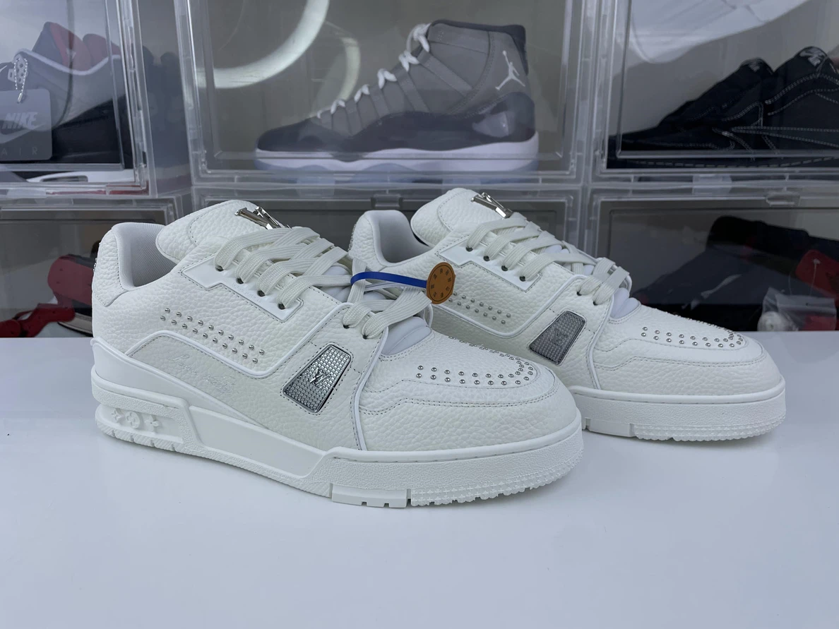 BestValue 9572 Louis Vuitton LV trainer #54 Pure White 195