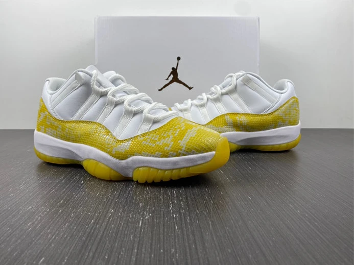 BestValue Jordan 11 Retro Low Yellow Snakeskin AH7860-107 1048