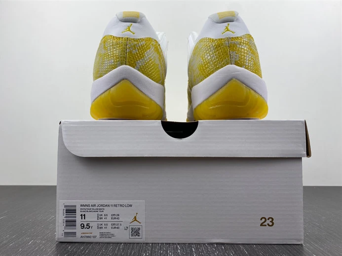 BestValue Jordan 11 Retro Low Yellow Snakeskin AH7860-107 1048