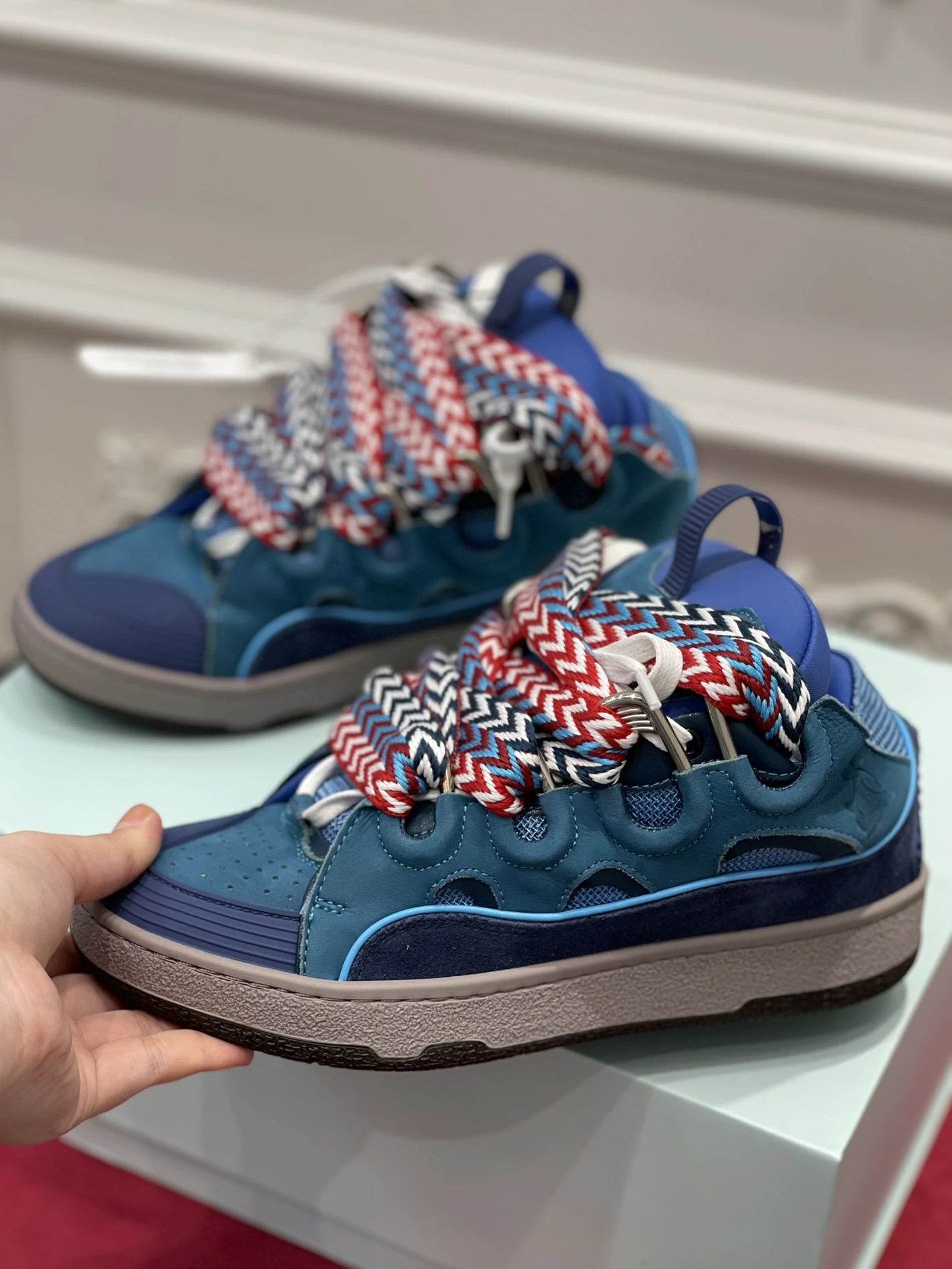 BestValue Lanvin Curb Sneaker FMSKRK11_DALL_P2220 1497