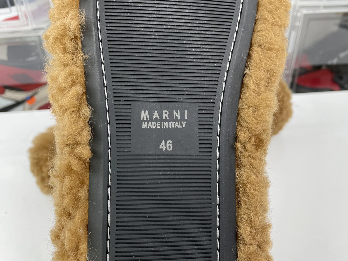 BestValue Marni Sabot Brown Slipper 3573