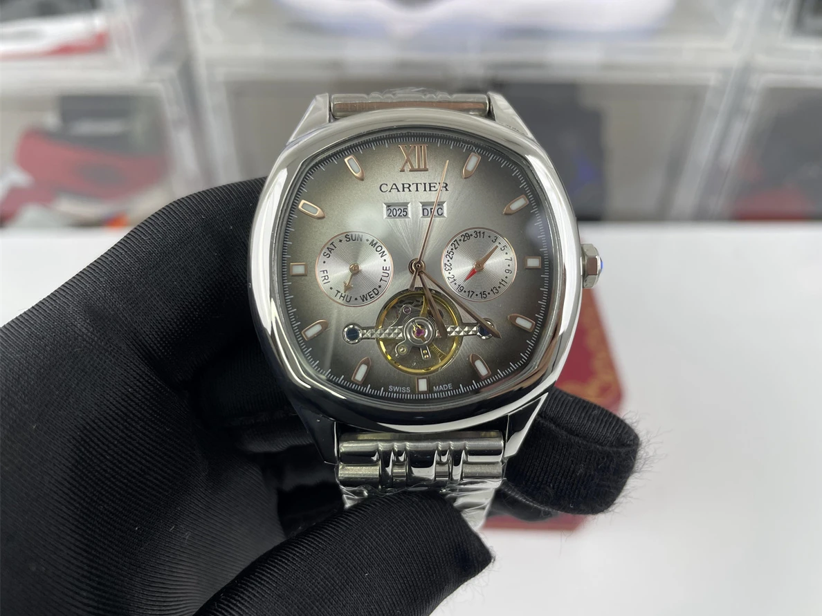 Cartier machine Silver color watch, 43x12mm Affordable 321