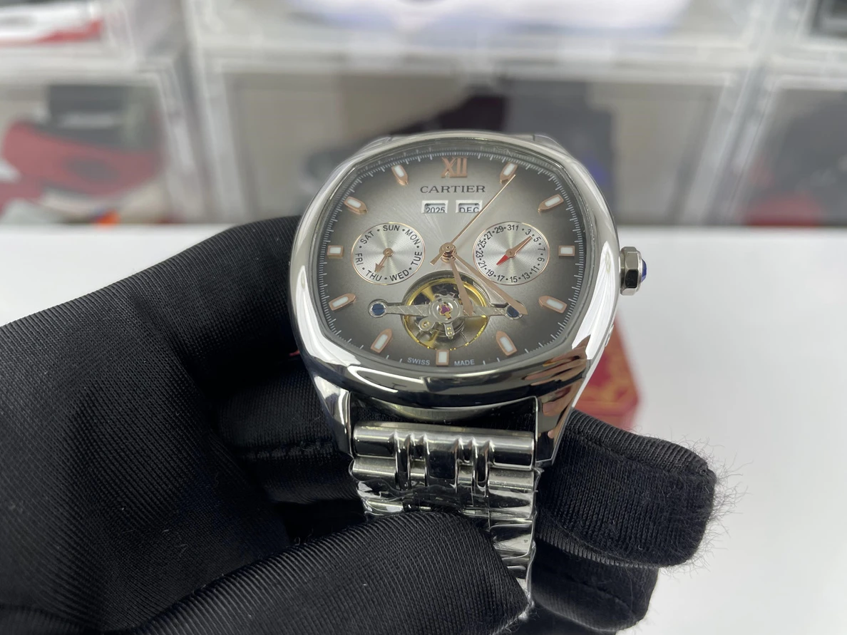 Cartier machine Silver color watch, 43x12mm Affordable 321