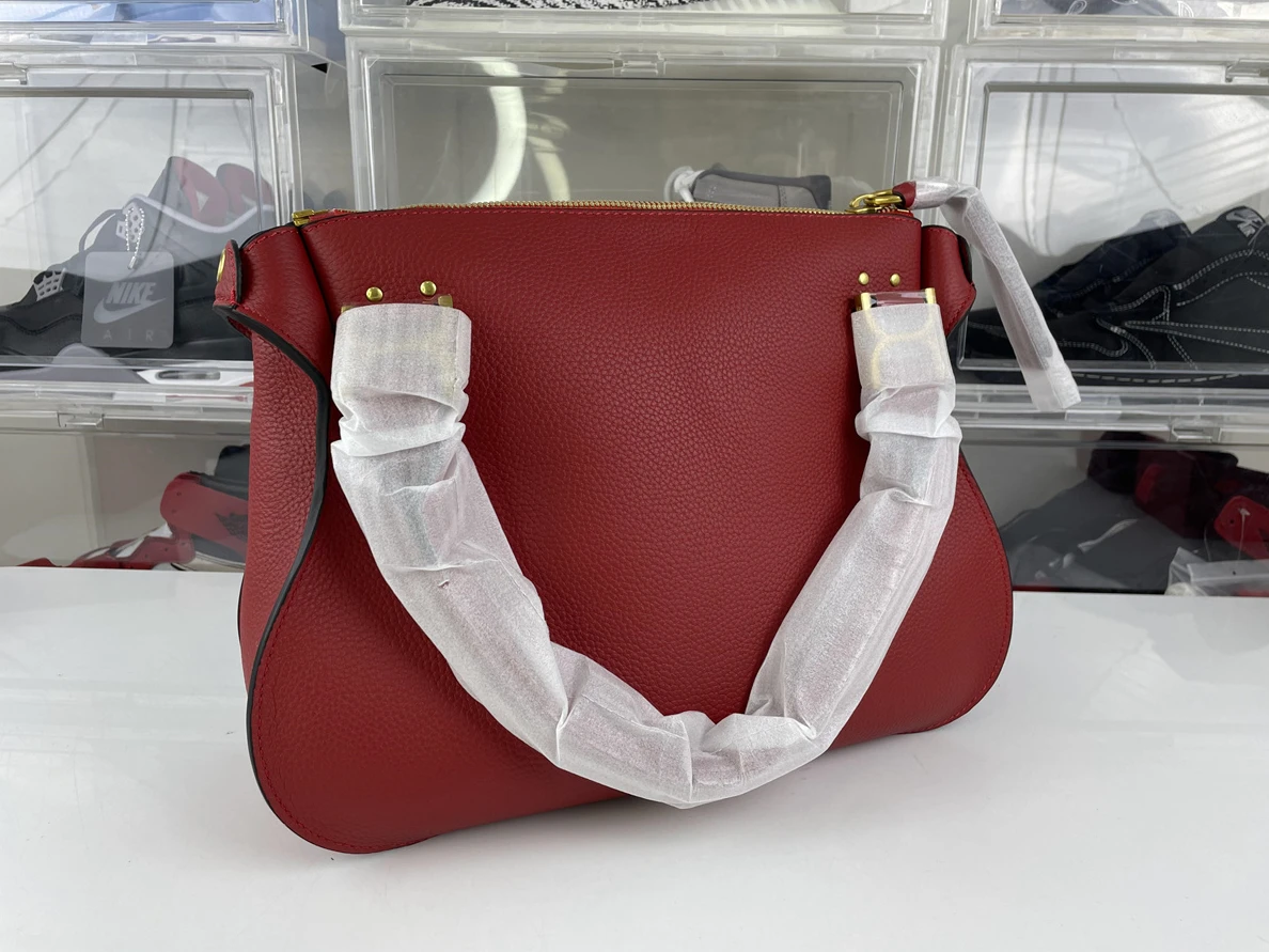 Chole Marcie Dark Red bag (S, M, L sizes) Fashionable 253