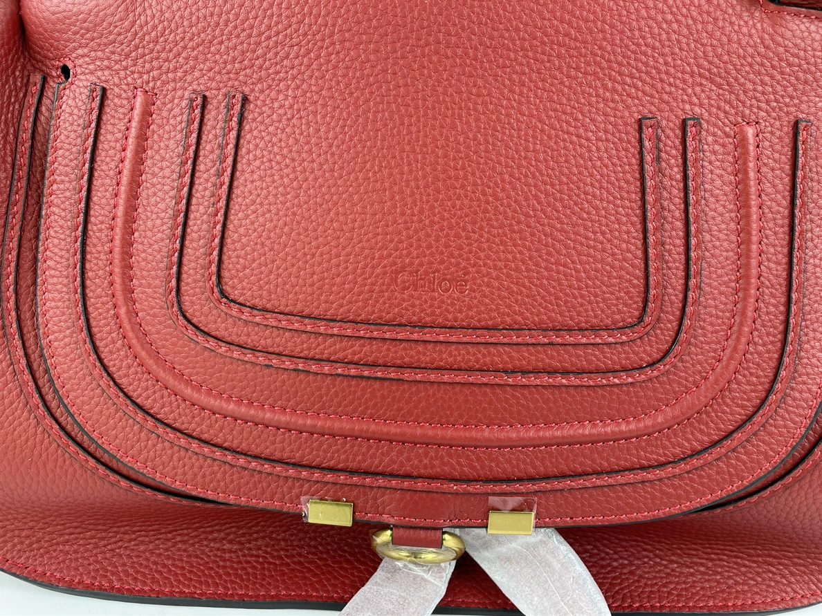 Chole Marcie Dark Red bag (S, M, L sizes) Fashionable 253