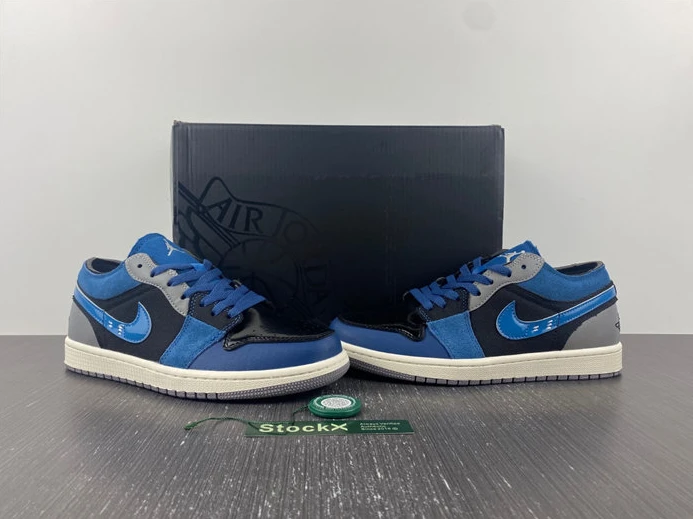 Comfortable 4267 Jordan 1 Low SE Craft Obsidian French Blue Ashen Slate White DR8867- 673