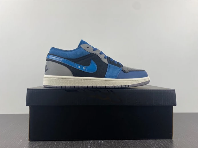 Comfortable 4267 Jordan 1 Low SE Craft Obsidian French Blue Ashen Slate White DR8867- 673