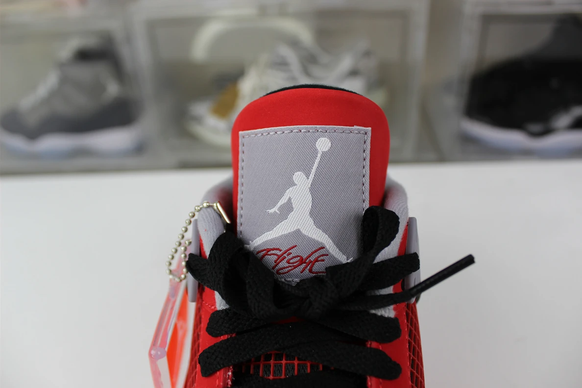 Comfortable GOAT Air Jordan 4 Retro “Toro Bravo'' Red 801