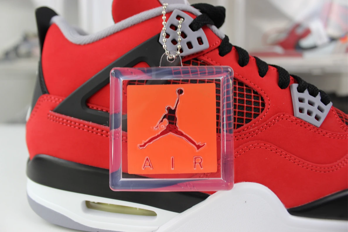 Comfortable GOAT Air Jordan 4 Retro “Toro Bravo'' Red 801