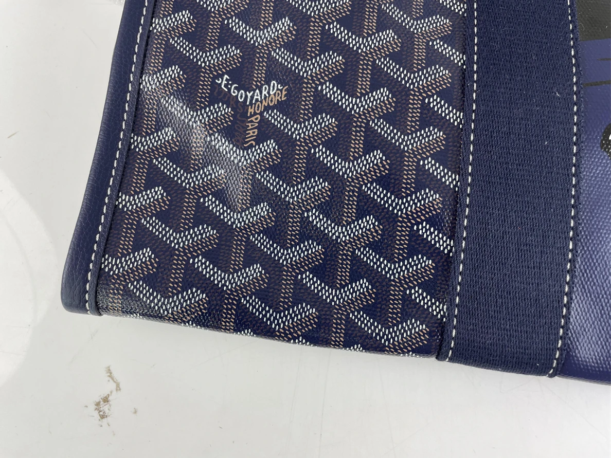 Comfortable GOYARD Villette Shopping Bag Dark Blue Bulldog (45 x 32 x 15 cm) 227
