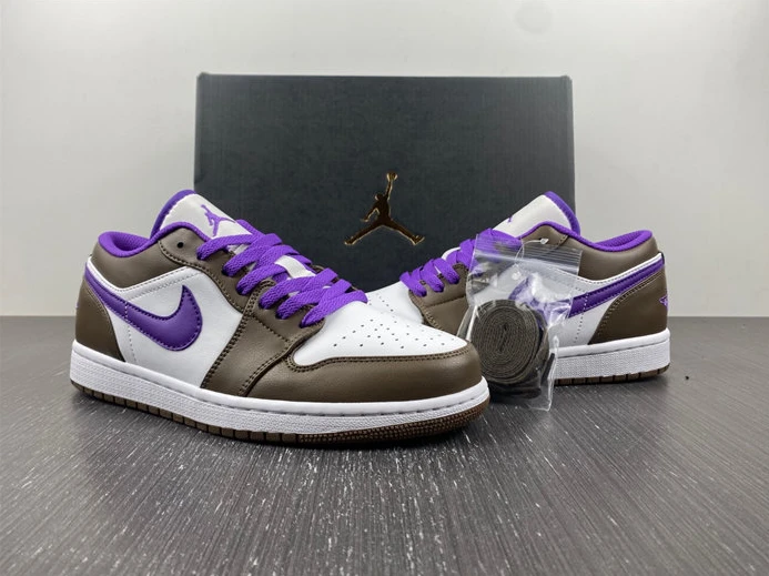 Comfortable Jordan 1 Low Purple Mocha 553558-215 637