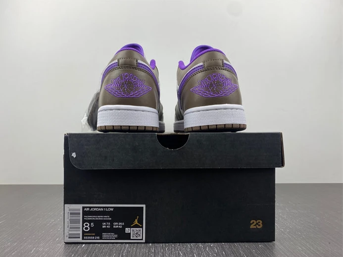 Comfortable Jordan 1 Low Purple Mocha 553558-215 637