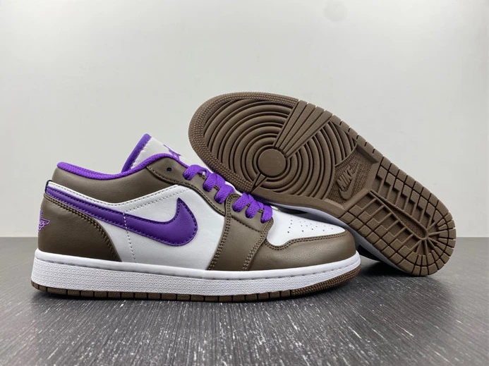 Comfortable Jordan 1 Low Purple Mocha 553558-215 637