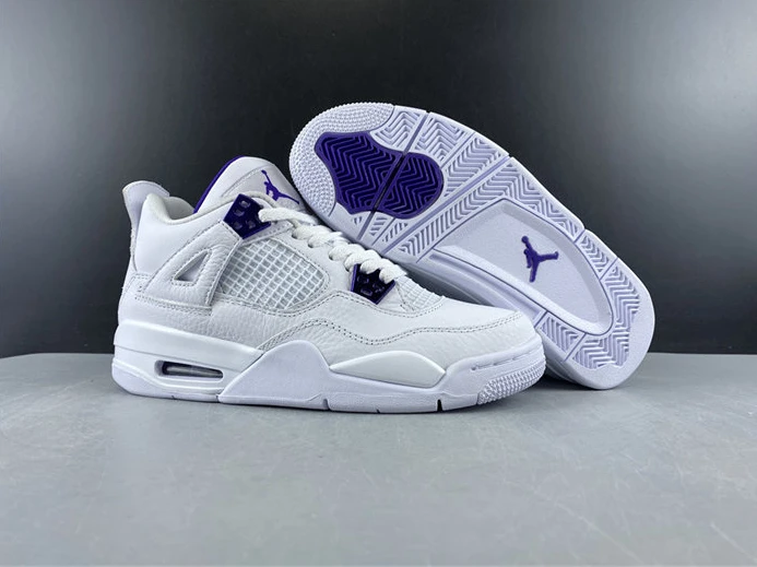 Comfortable Jordan 4 Retro Metallic Purple 408452-115 891