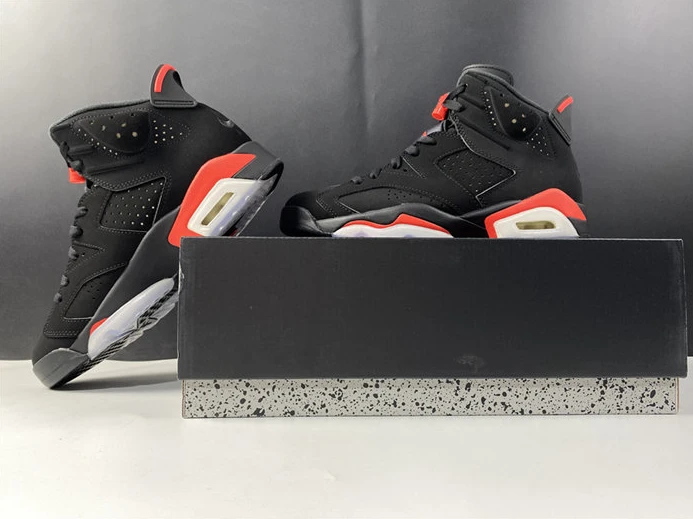 Comfortable Jordan6 Black Infrared 384664-060 1013
