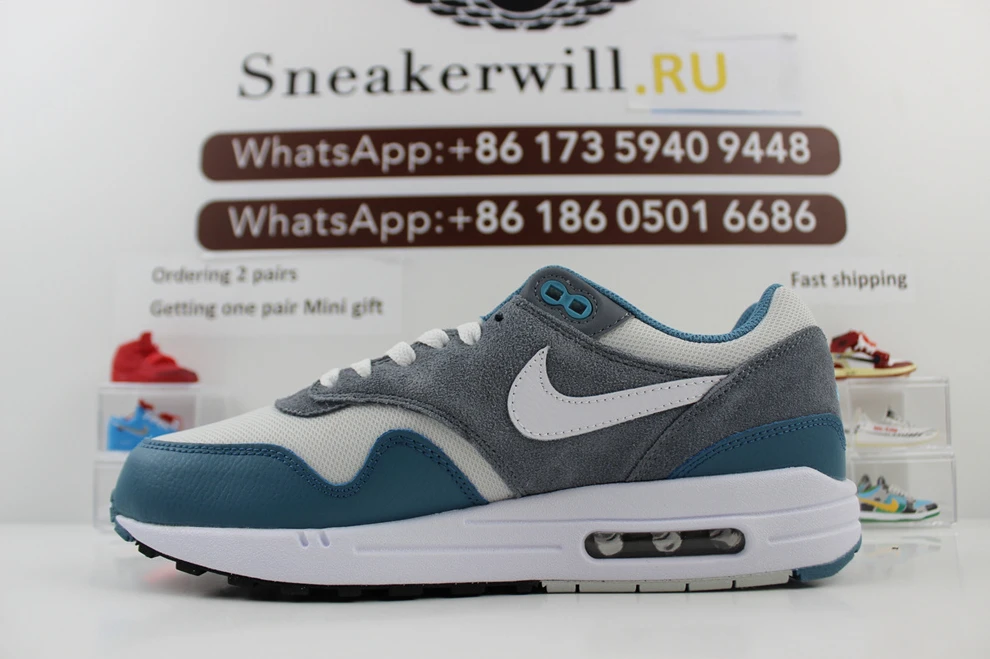 Comfortable Nike Air Max 1 SC Noise Aqua 2529