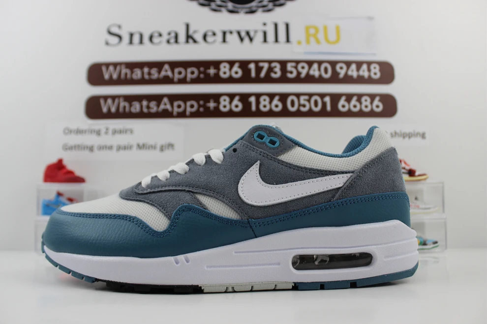 Comfortable Nike Air Max 1 SC Noise Aqua 2529