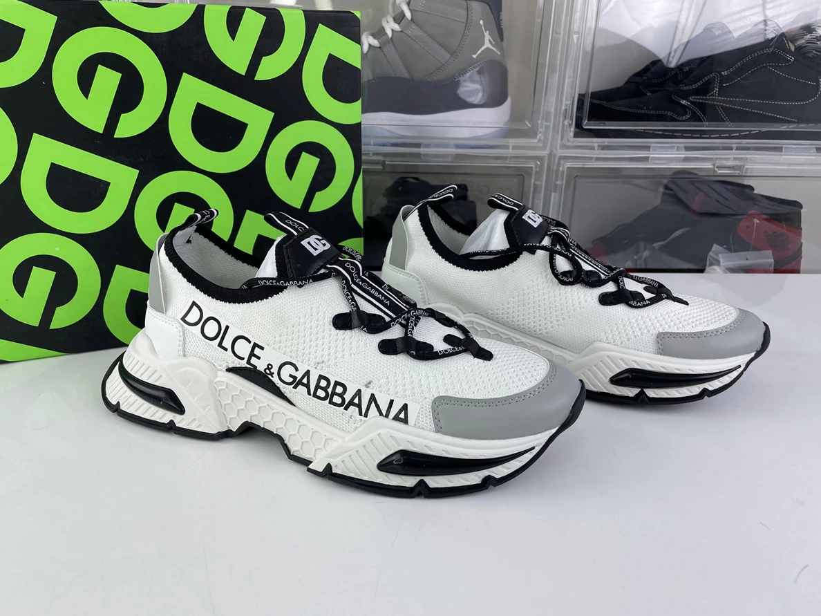 DOLCE & GABBANA White Black Air Master Sneaker Affordable 3536