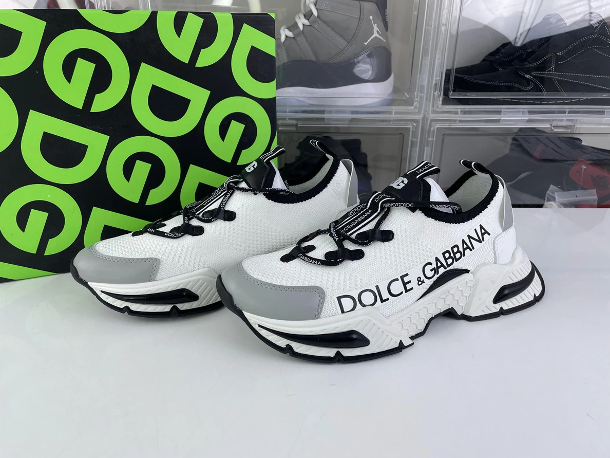 DOLCE & GABBANA White Black Air Master Sneaker Affordable 3536