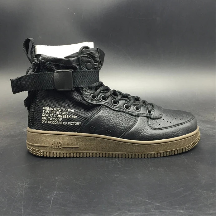 DailyWear 9844 Nike SF Air Force 1 Mid Black Dark Hazel 917753- 2500