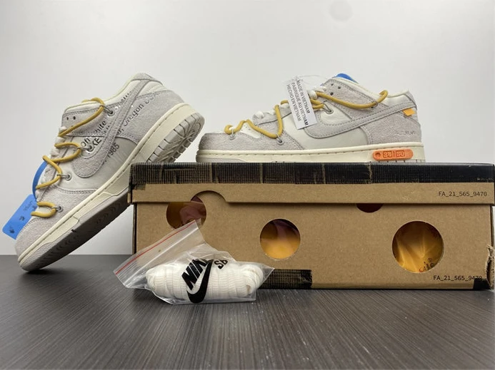 DailyWear 9904 Nike Dunk Low Off-White Lot 34 DJ0950- 2365
