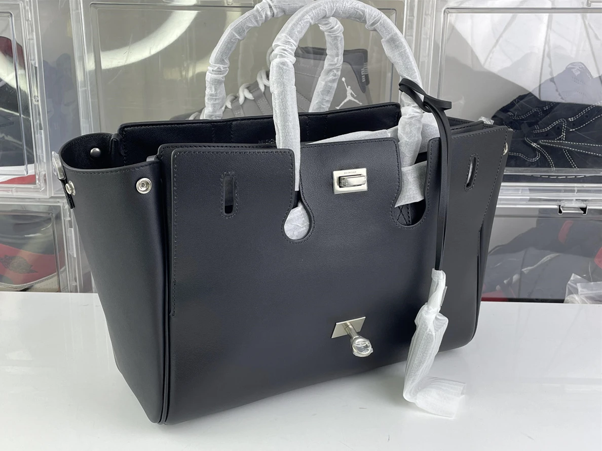 DailyWear Balenciaga Bel Air Small size Black bag (29.4 x 20 x 11.9cm, best top quality) 240