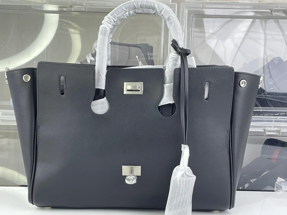DailyWear Balenciaga Bel Air Small size Black bag (29.4 x 20 x 11.9cm, best top quality) 240