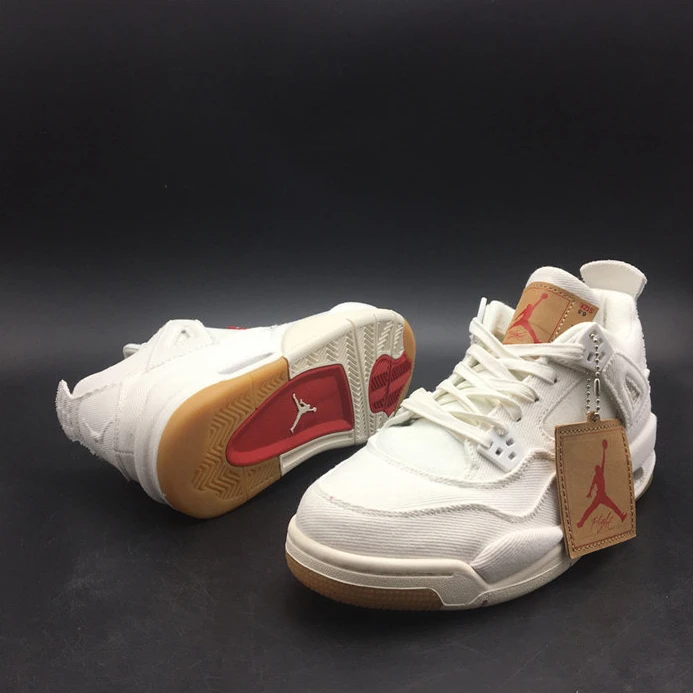 DailyWear Jordan4 Levi's White (GS) (Levi's Tag)  AQ9103-100 917