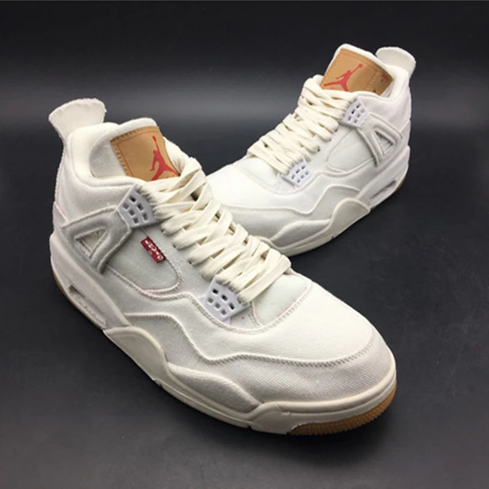 DailyWear Jordan4 Levi's White (GS) (Levi's Tag)  AQ9103-100 917