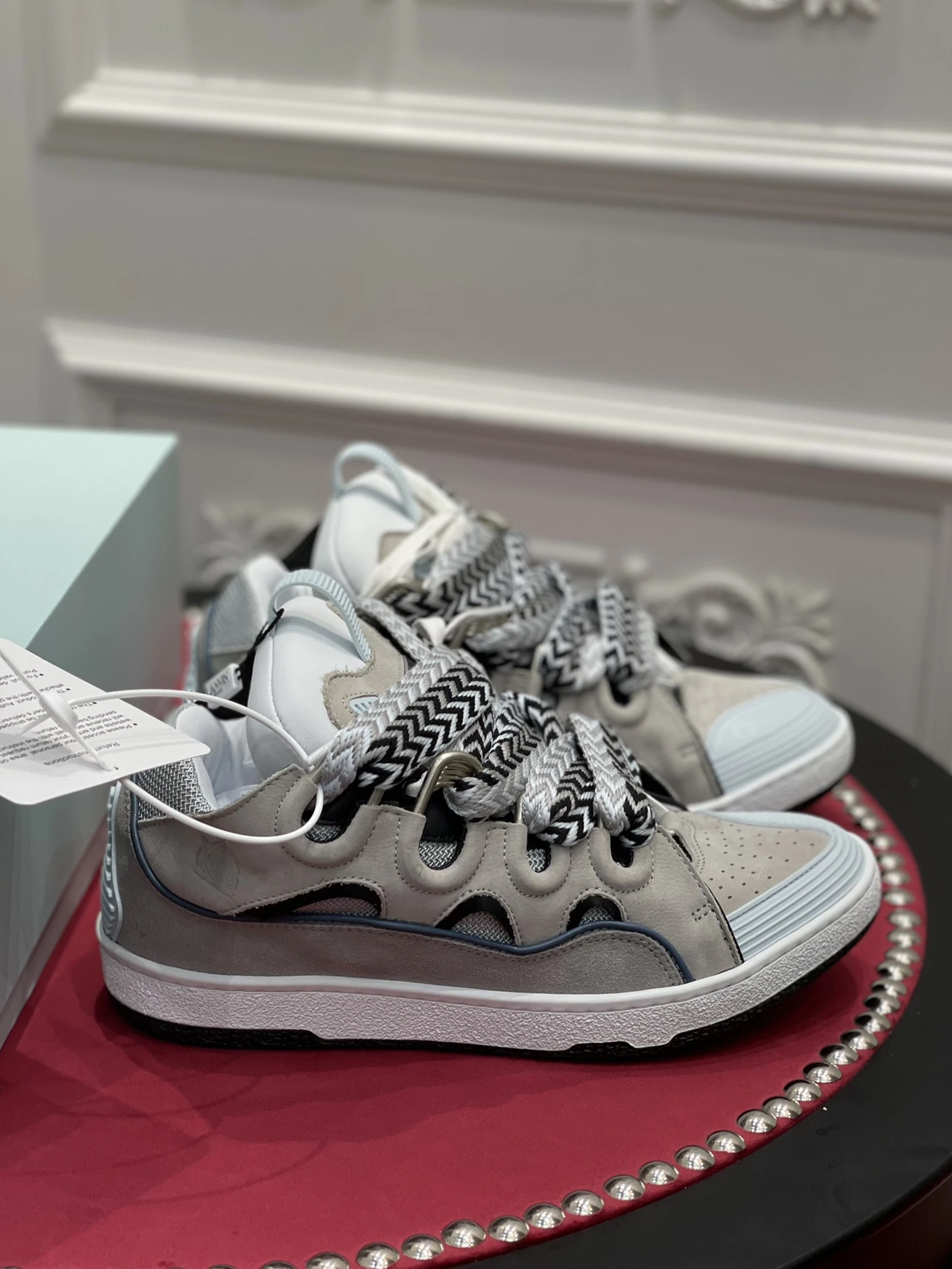 DailyWear Lanvin Leather CurbGrey Light Blue FM-SKRK11-DWSL-P221220 1487