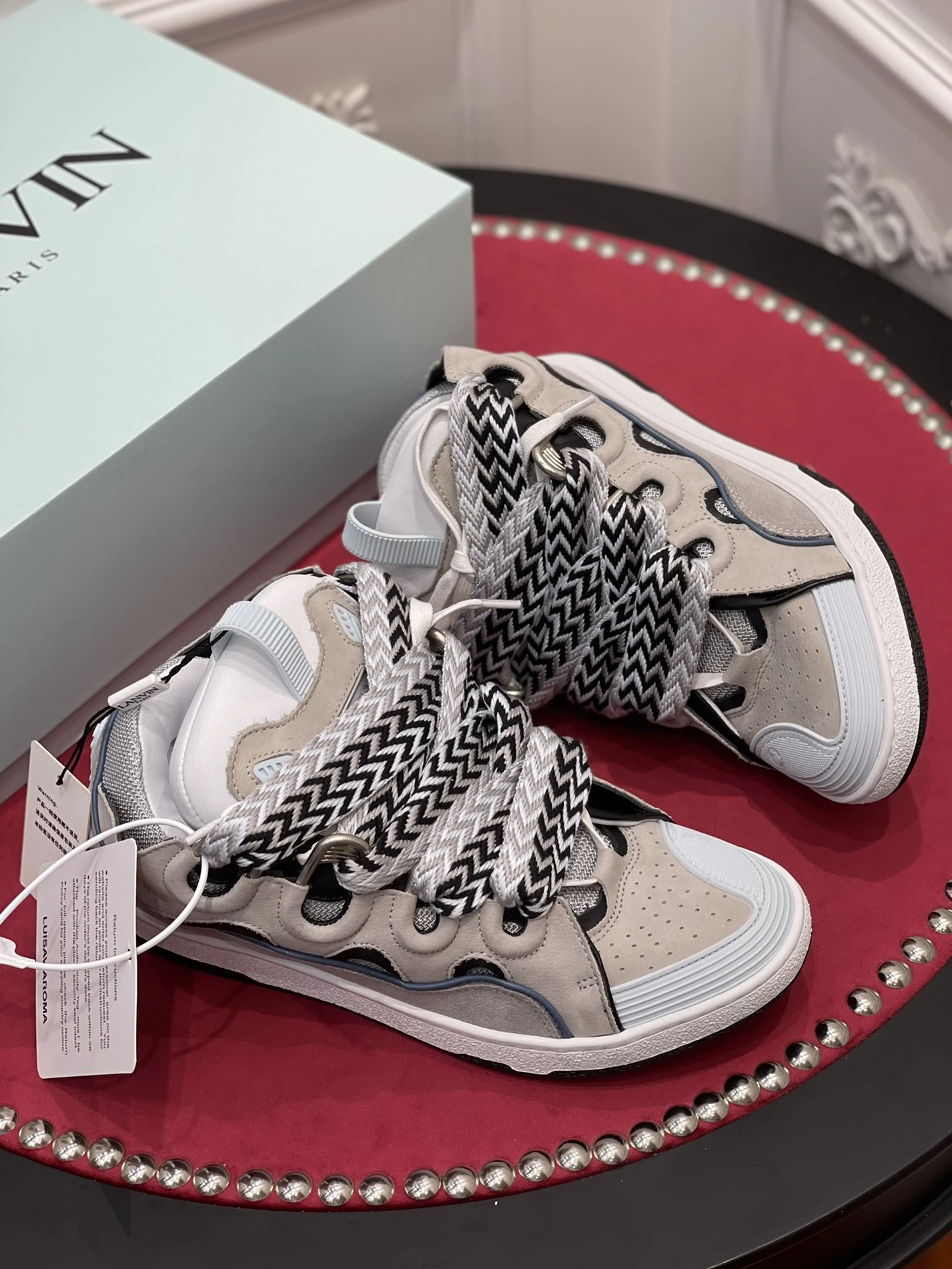 DailyWear Lanvin Leather CurbGrey Light Blue FM-SKRK11-DWSL-P221220 1487