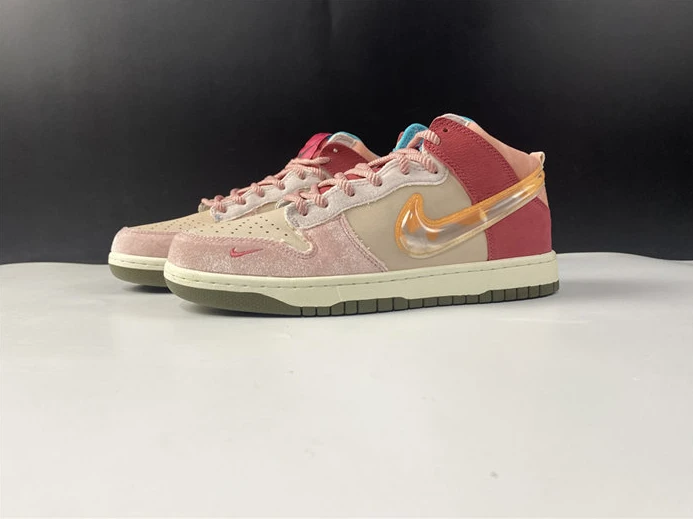 EasyMatch 2102 Nike Dunk Mid Social Status Free Lunch Strawberry Milk DJ1173- 2082