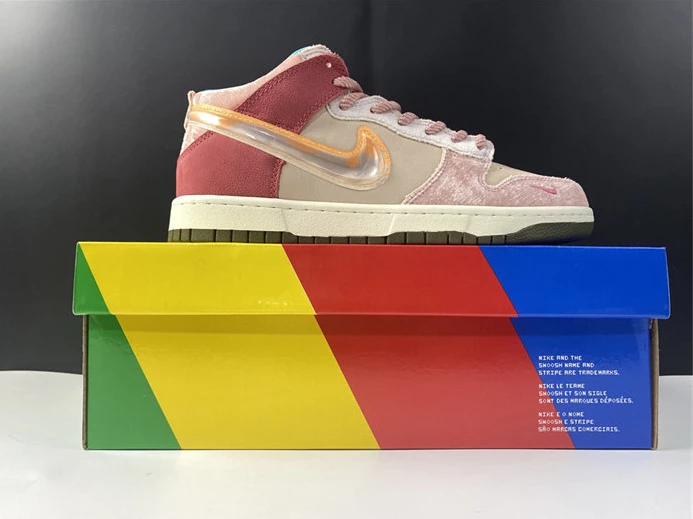 EasyMatch 2102 Nike Dunk Mid Social Status Free Lunch Strawberry Milk DJ1173- 2082