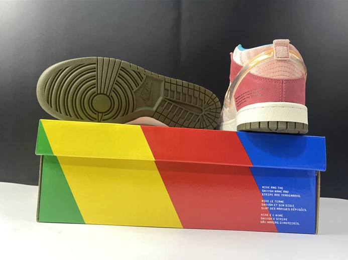 EasyMatch 2102 Nike Dunk Mid Social Status Free Lunch Strawberry Milk DJ1173- 2082