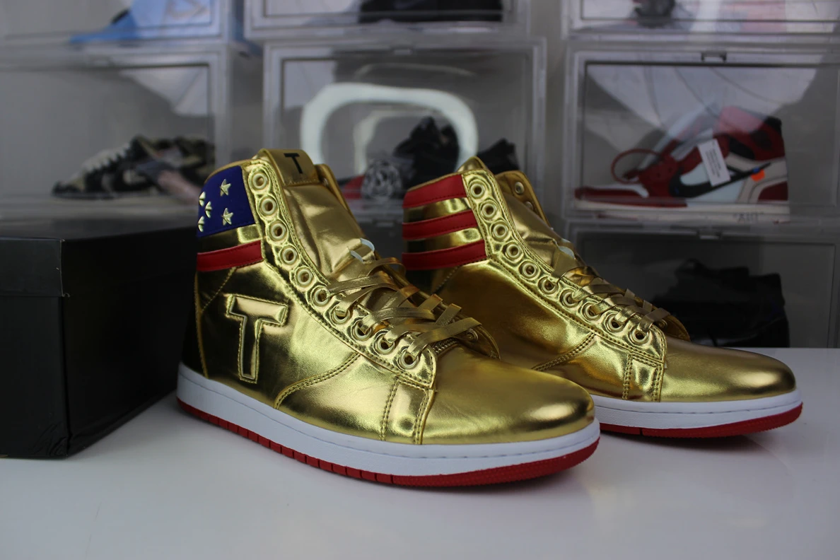 EasyMatch 5107 Gold Trump The Never Surrender High-Tops 3603