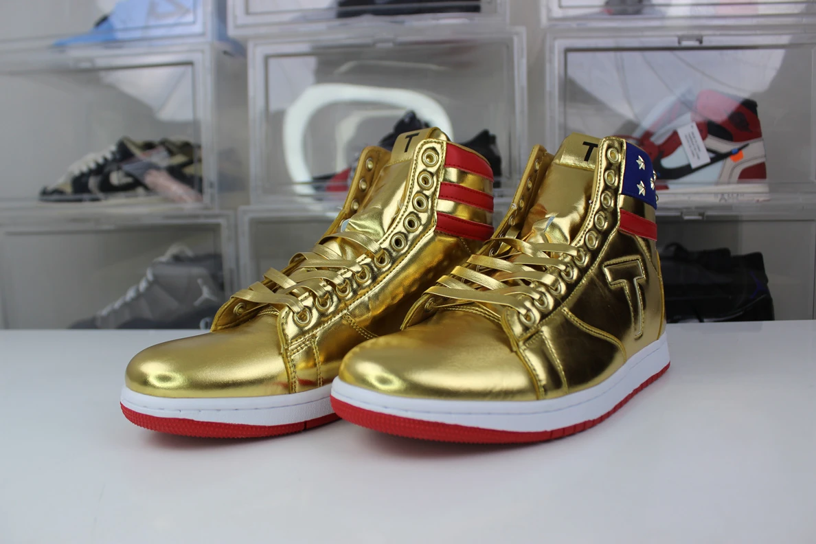EasyMatch 5107 Gold Trump The Never Surrender High-Tops 3603