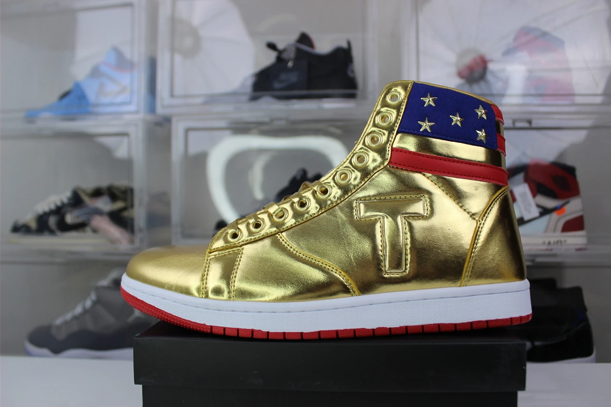 EasyMatch 5107 Gold Trump The Never Surrender High-Tops 3603