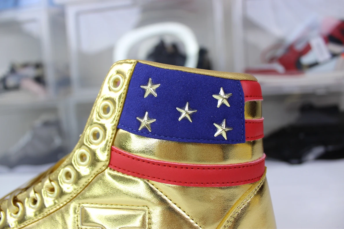 EasyMatch 5107 Gold Trump The Never Surrender High-Tops 3603