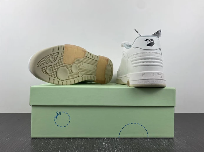 EasyMatch 7441 OFF-WHITE Out Of Office OOO Low Tops For Walking White Black OMIA189R21LEA 1417