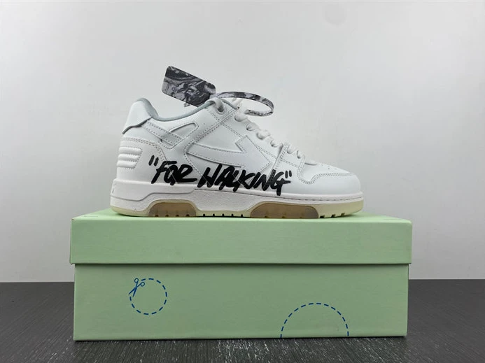 EasyMatch 7441 OFF-WHITE Out Of Office OOO Low Tops For Walking White Black OMIA189R21LEA 1417